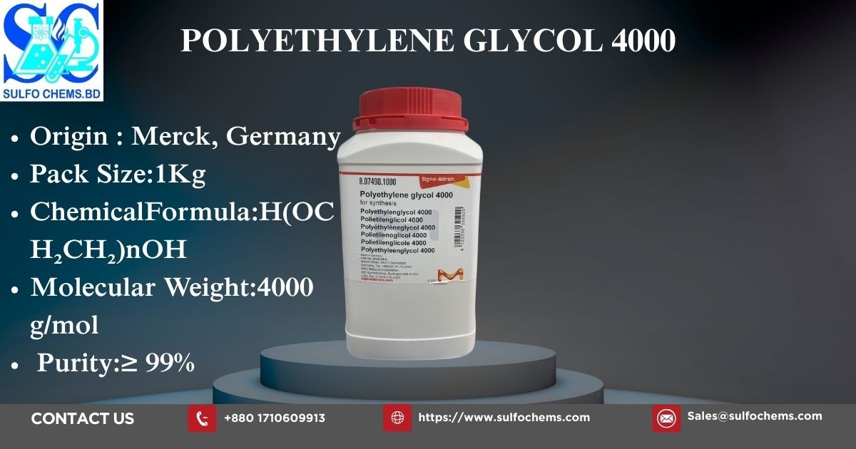 Polyethylene glycols 4000 01 kg