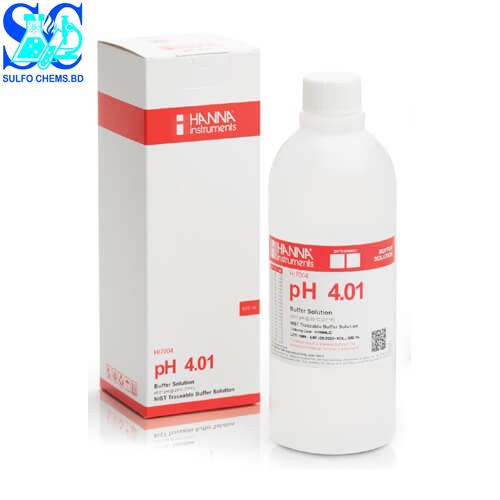 Buffer Solution pH 4.01 Hanna 1000 ml Bottle